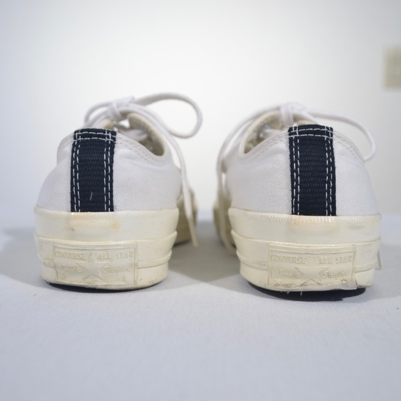 CONVERSE X COMME DES GARCONS CHUCK TAYLOR LOW TOP SNEAKERS SZ 5M/ 7W - Picture 4 of 12